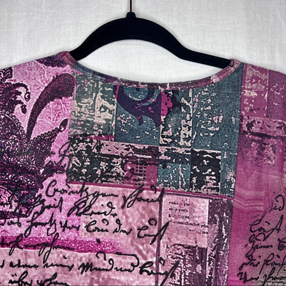 Peter Nygard Stretch Top Colorful Petite Large - Picture 4 of 8